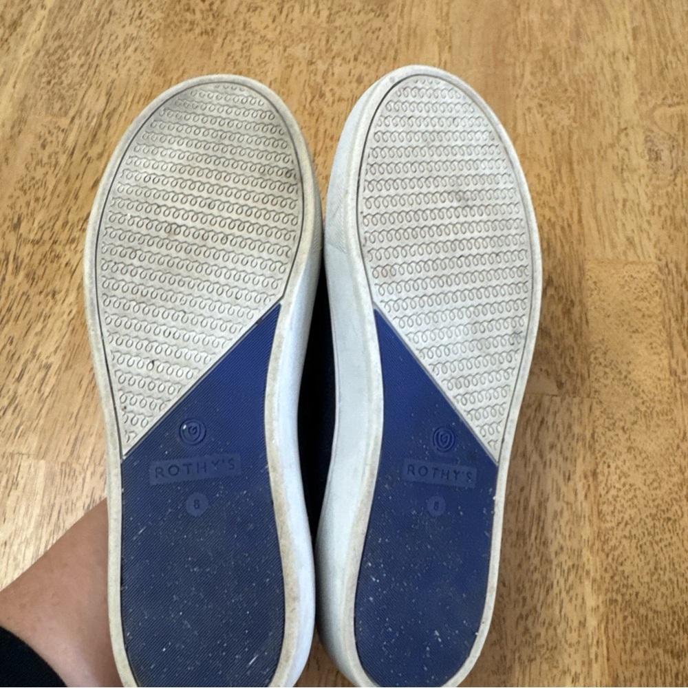 Rothy’s The Sneaker Slip On Navy Sneakers size 8.5 - Picture 9 of 9